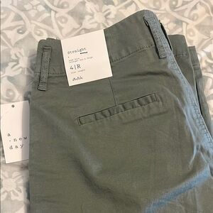 A New Day Green Chinos Versatile Cotton Blend